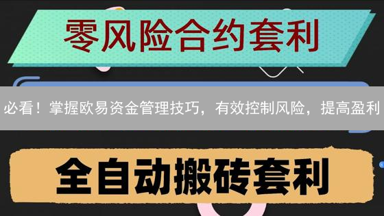 必看！掌握欧易资金管理技巧，有效控制风险，提高盈利