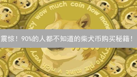 震惊！90%的人都不知道的柴犬币购买秘籍！